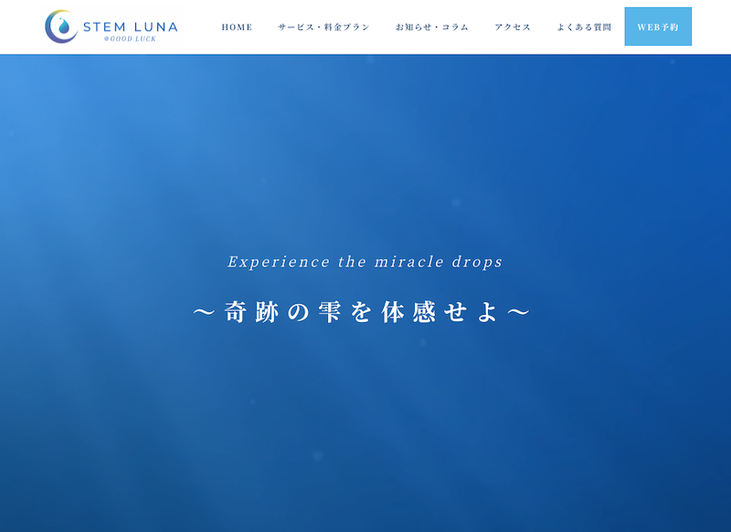 STEM LUNA ホームページの写真
